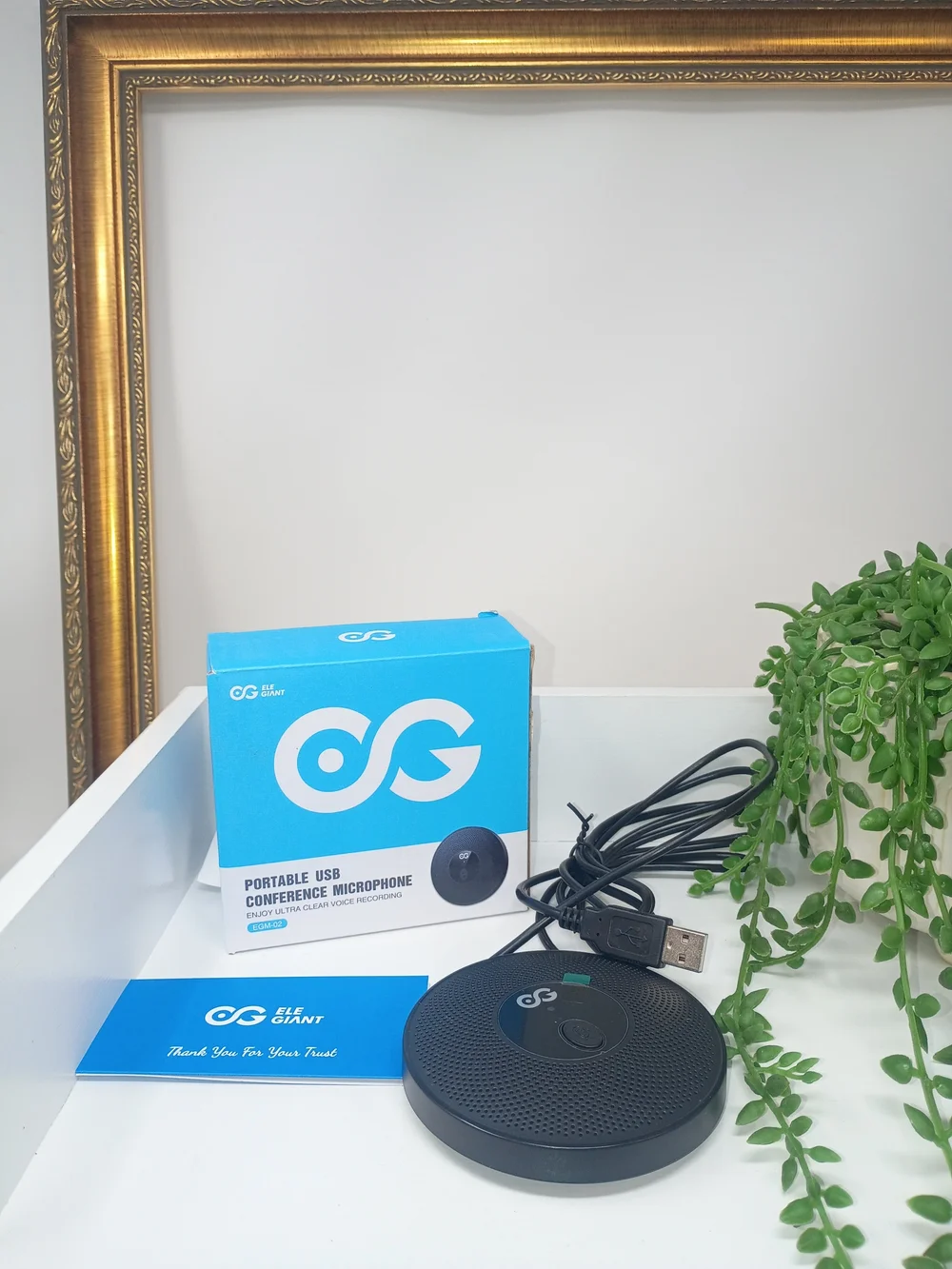 ELEGIANT Portable USB Conference Microphone - Black